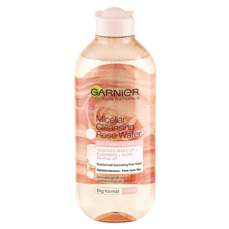 Garnier Skin Naturals micelární voda s růžovou vodou 400 ml