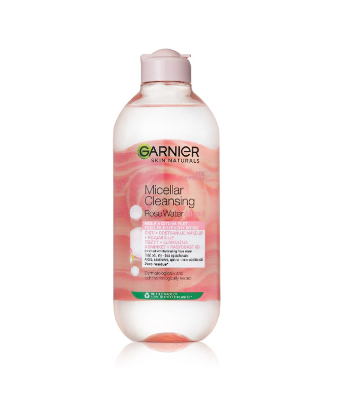 Garnier Skin Naturals micelární voda s růžovou vodou 400 ml