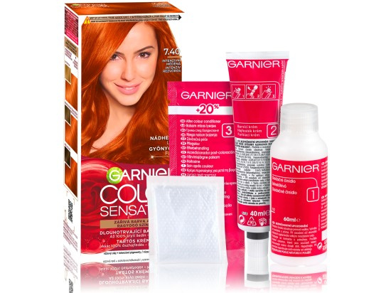 Garnier Color Sensation barva na vlasy odstín 7.40 Intense Copper