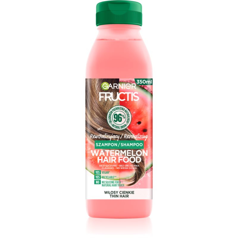 Garnier Fructis Watermelon Hair Food šampon pro jemné a zplihlé vlasy 350 ml