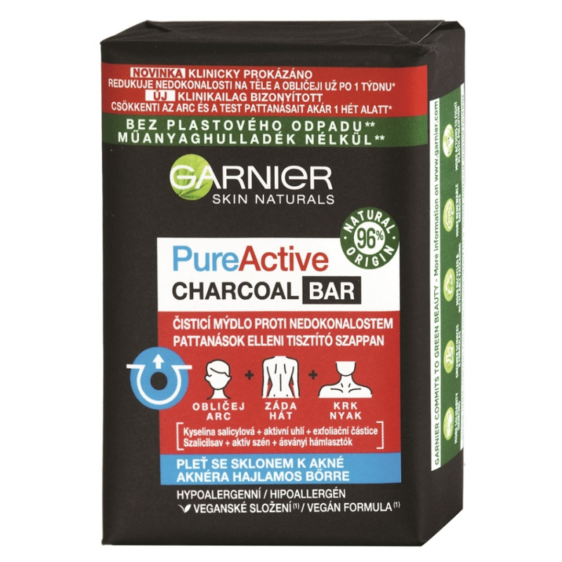 Garnier Pure Active Charcoal čisticí mýdlo 100 g
