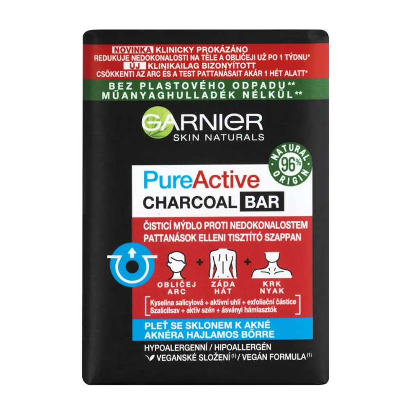 Garnier Pure Active Charcoal čisticí mýdlo 100 g