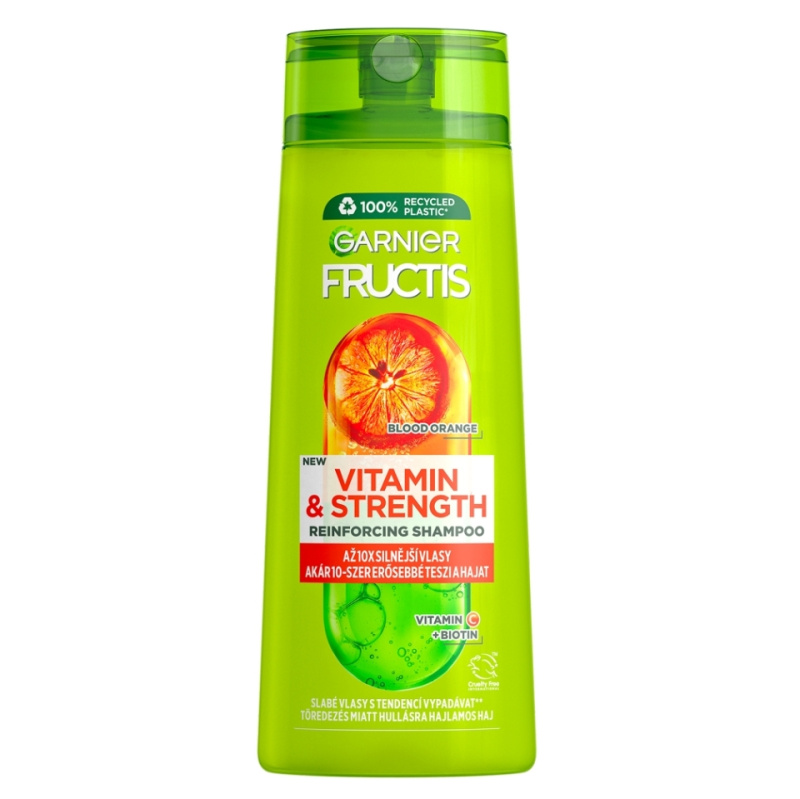 Garnier Fructis Vitamin & Strength posilující šampon pro poškozené vlasy 250 ml