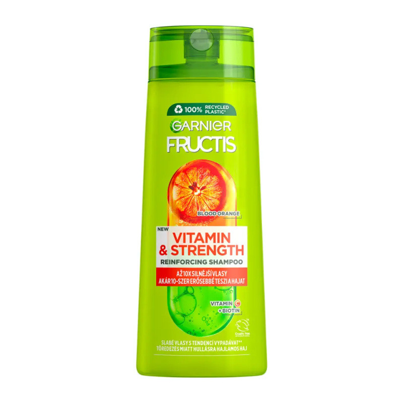 Garnier Fructis Vitamin & Strength posilující šampon pro poškozené vlasy 250 ml