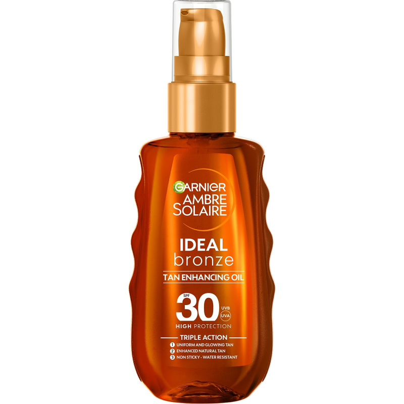 Garnier Ambre Solaire Ideal Bronze pečující a opalovací olej SPF 30 150 ml