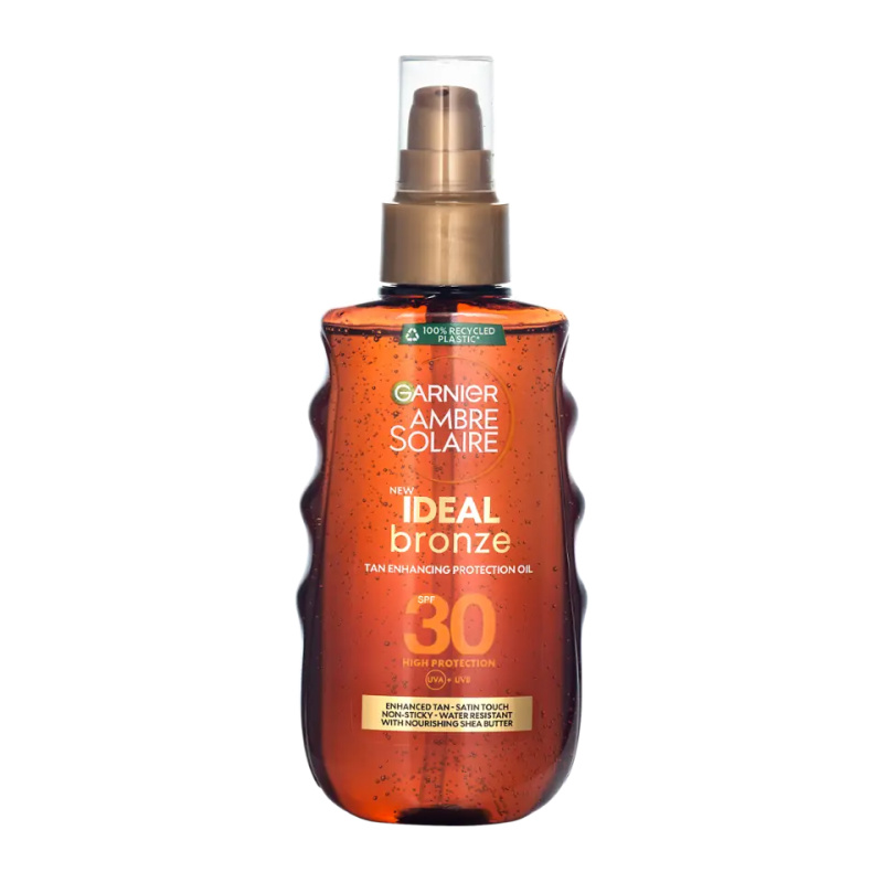 Garnier Ambre Solaire Ideal Bronze pečující a opalovací olej SPF 30 150 ml