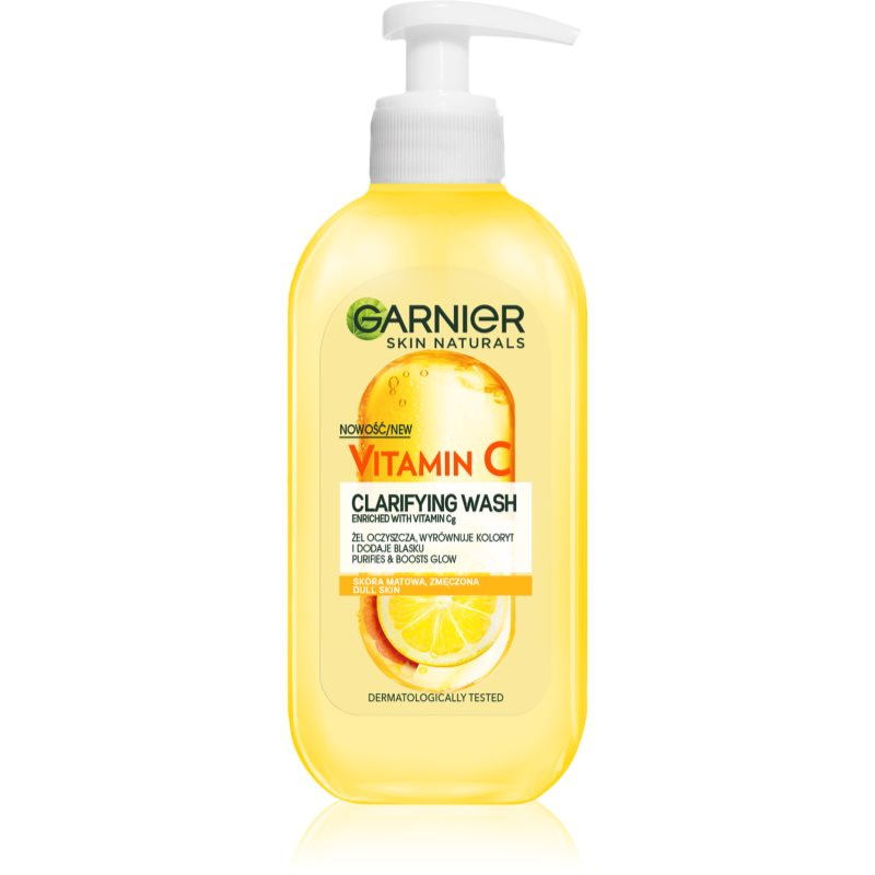 Garnier Vitamin C rozjasňující čisticí gel na obličej 200 ml