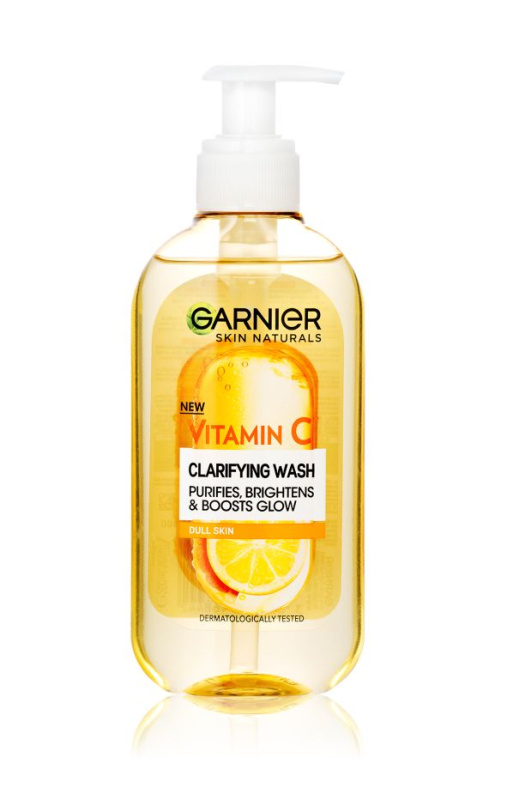 Garnier Skin Naturals Vitamin C rozjasňující čisticí gel na obličej 200 ml