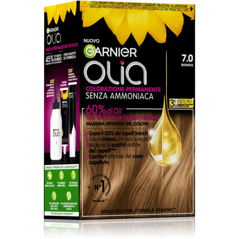 Garnier Olia permanentní barva na vlasy odstín 7.0 Biondo 1 ks