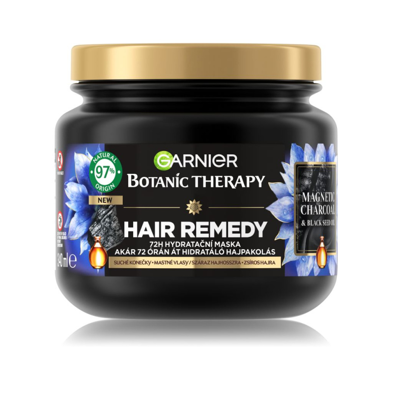 Garnier Botanic Therapy Hair Remedy hydratační maska pro mastnou vlasovou pokožku a suché konečky 340 ml