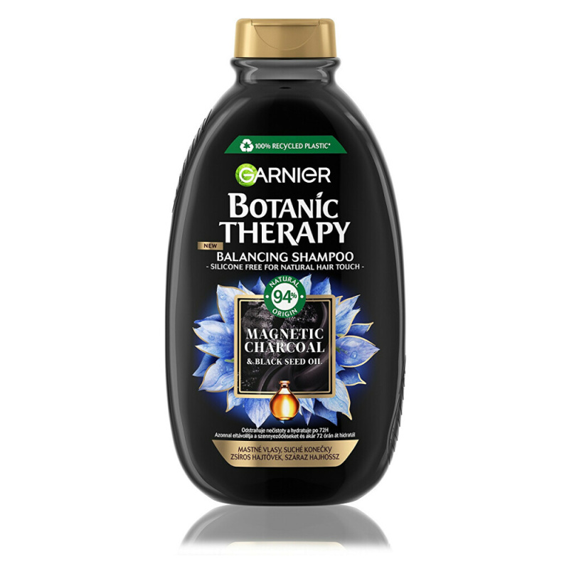 Garnier Botanic Therapy Magnetic Charcoal šampon pro mastnou vlasovou pokožku a suché konečky 400 ml
