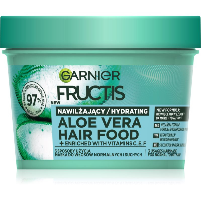 Garnier Fructis Aloe Vera Hair Food hydratační maska pro normální až suché vlasy 400 ml