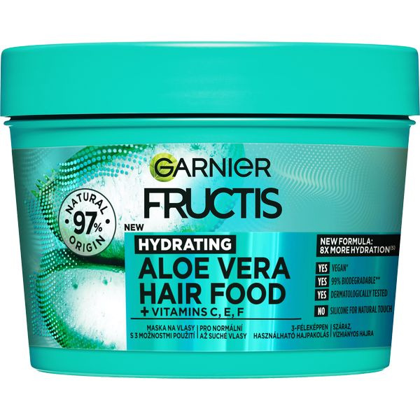 Garnier Fructis Aloe Vera Hair Food hydratační maska pro normální až suché vlasy 400 ml