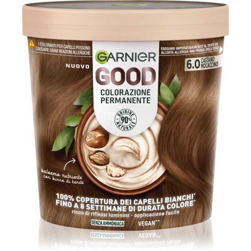 Garnier Good Color permanentní barva na vlasy 6.0 Castano Mocaccino 1 ks