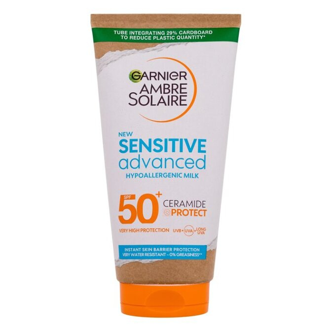 Garnier Ambre Solaire Sensitive Advanced opalovací mléko pro citlivou pokožku SPF 50+ 175 ml