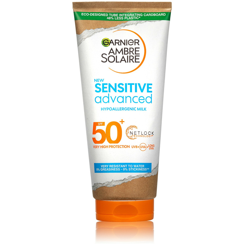 Garnier Ambre Solaire Sensitive Advanced opalovací mléko pro citlivou pokožku SPF 50+ 175 ml