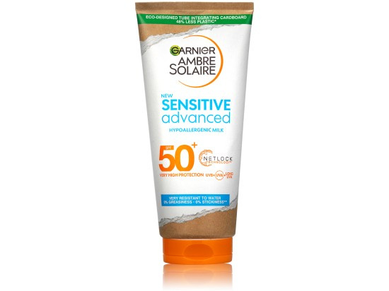 Garnier Ambre Solaire Sensitive Advanced opalovací mléko pro citlivou pokožku SPF 50+ 175 ml