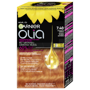 Garnier Olia Big Kit permanentní barva na vlasy odstín 7.40 Intense Copper