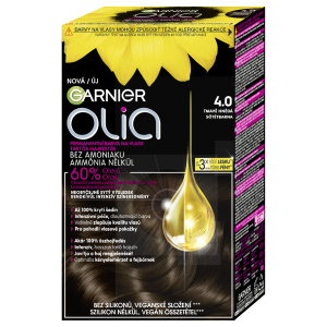 Garnier Olia Big Kit permanentní barva na vlasy odstín 4.0 Dark Brown