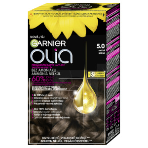 Garnier Olia Big Kit permanentní barva na vlasy odstín 5.0 Brown 1 ks