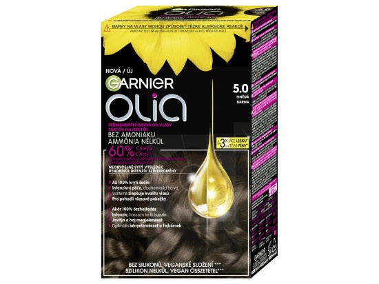 Garnier Olia Big Kit permanentní barva na vlasy odstín 5.0 Brown 1 ks