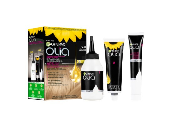 Garnier Olia Big Kit permanentní barva na vlasy odstín 9.0 Light Blond