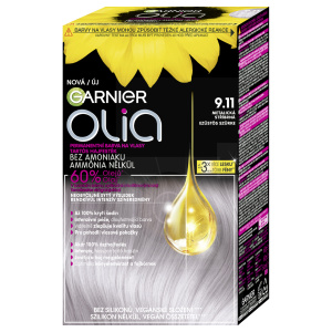 Garnier Olia Big Kit permanentní barva na vlasy odstín 9.11 Silver Smoke