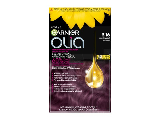 Garnier Olia Big Kit permanentní barva na vlasy odstín 3.16 Deep Violet