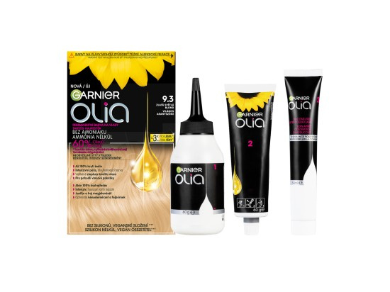 Garnier Olia Big Kit permanentní barva na vlasy odstín 9.3 Gold Light Blond