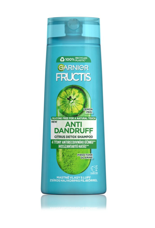Garnier Fructis Antidandruff šampon pro mastné vlasy proti lupům 250 ml
