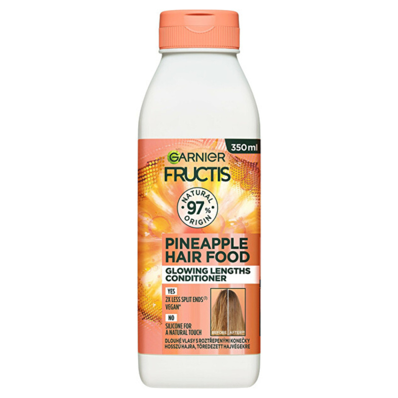 Garnier Fructis Pineapple Hair Food rozjasňující kondicionér pro dlouhé vlasy 350 ml