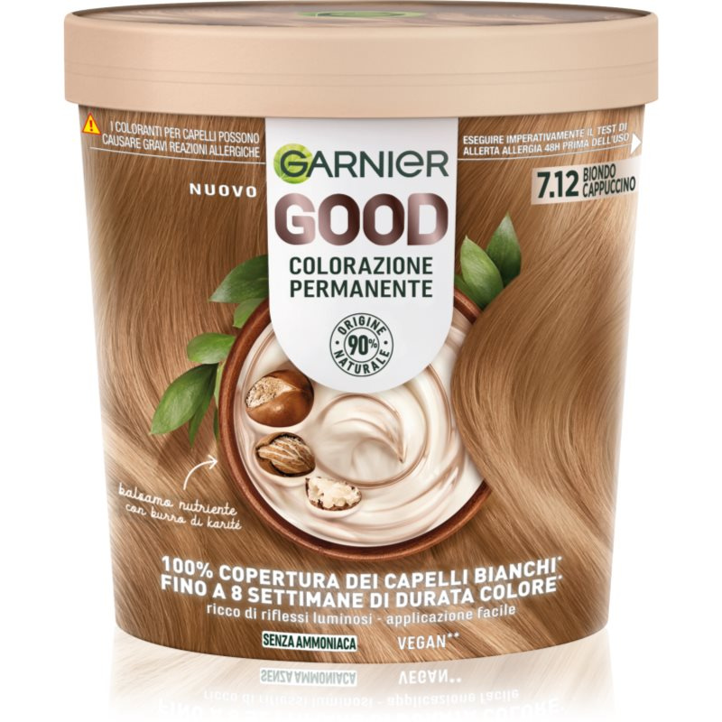 Garnier Good Color permanentní barva na vlasy 7.12 Biondo Cappucino 1 ks
