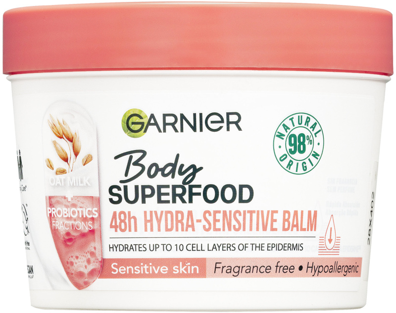Garnier Body SuperFood hydratační tělový krém pro suchou a citlivou pokožku 380 ml