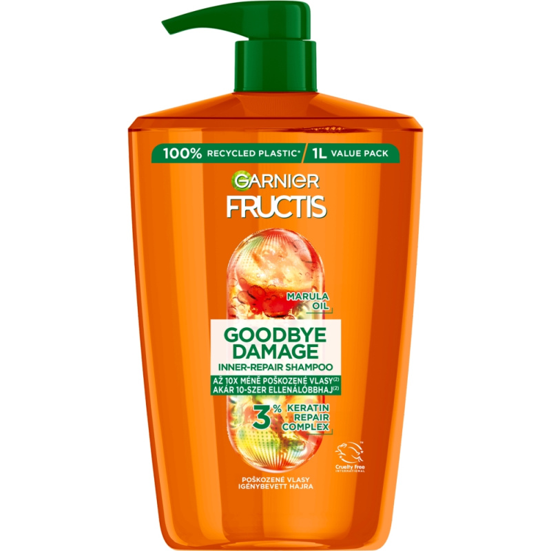 Garnier Fructis Goodbye Damage posilující šampon pro poškozené vlasy 1000 ml