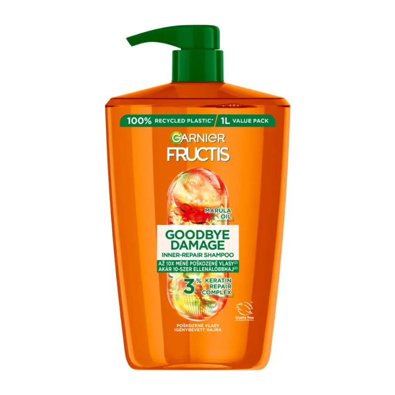 Garnier Fructis Goodbye Damage posilující šampon pro poškozené vlasy 1000 ml