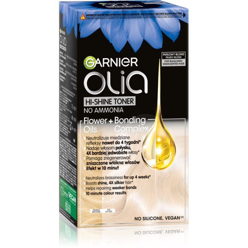 Garnier Olia Hi-Shine Toner barevný toner na vlasy odstín 10.2 Pearly Blond 1 ks