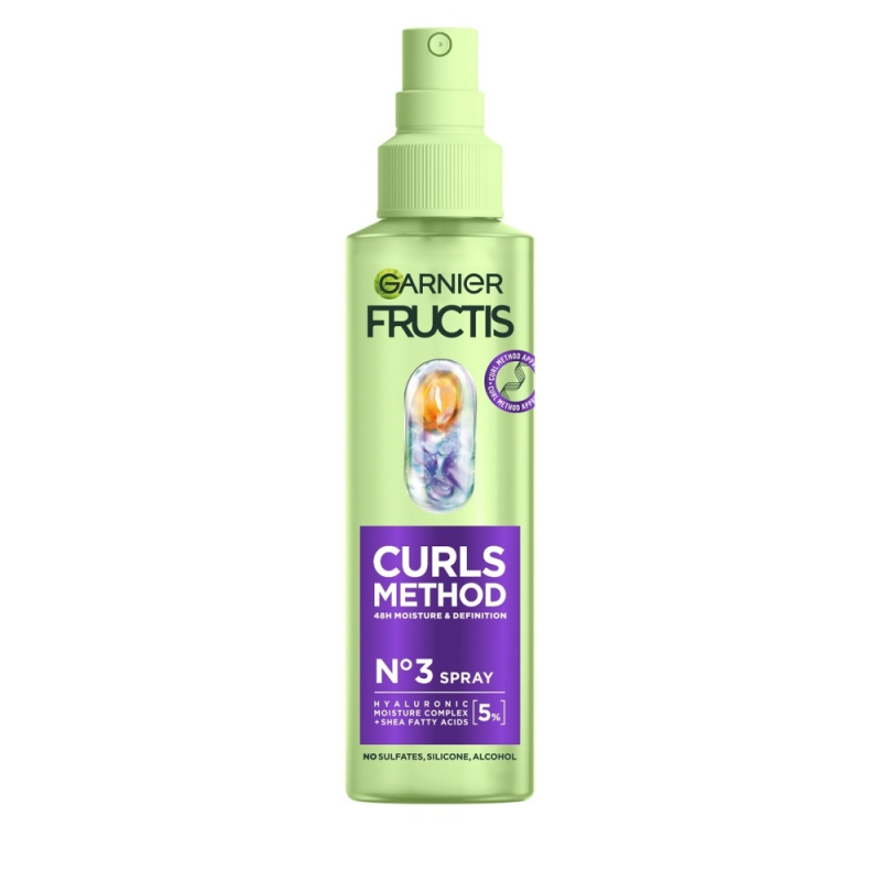 Garnier Fructis Curls Method hydratační sprej na vlasy pro vlnité a kudrnaté vlasy 150 ml