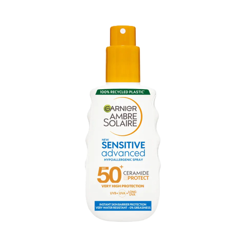 Garnier Sprej na opalování SPF 50 Sensitive Advanced Spray 150 ml