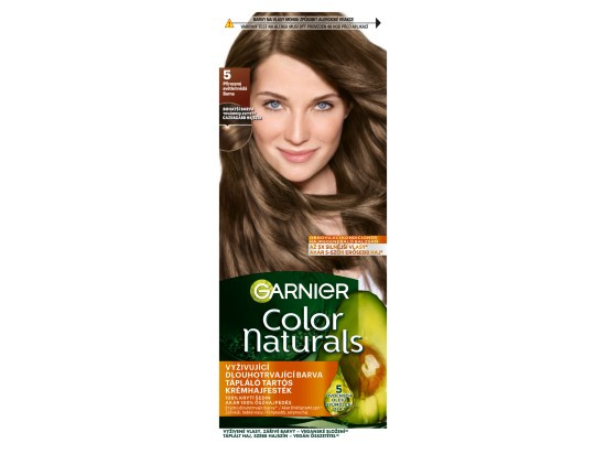 Garnier Color Naturals Creme barva na vlasy odstín 5 Natural Light Brown 1 ks