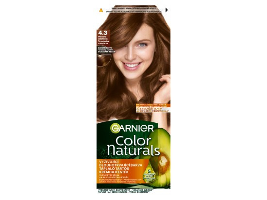 Garnier Color Naturals Creme barva na vlasy odstín 4.3 Natural Golden Brown 1 ks