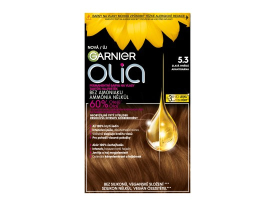 Garnier Olia Big Kit permanentní barva na vlasy odstín 5.3 Golden Brown 1 ks