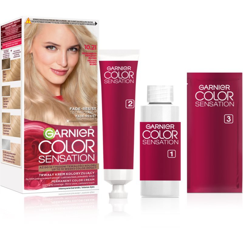 Garnier Color Sensation barva na vlasy odstín 10.21 Jedwabisty Perłowy Blond 1 ks
