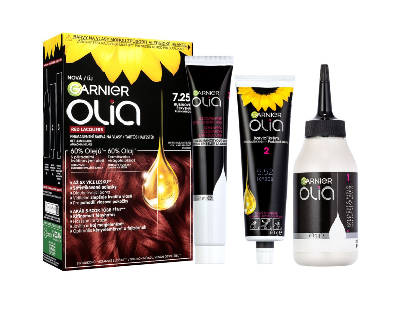 Garnier Olia Big Kit permanentní barva na vlasy odstín 7.25 Vinyl blush 1 ks