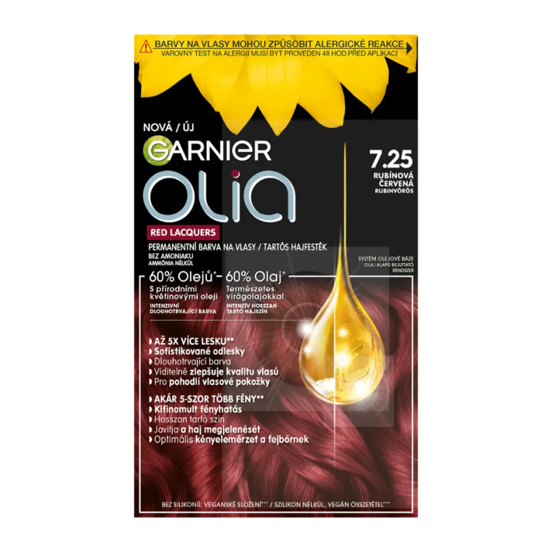 Garnier Olia Big Kit permanentní barva na vlasy odstín 7.25 Vinyl blush 1 ks