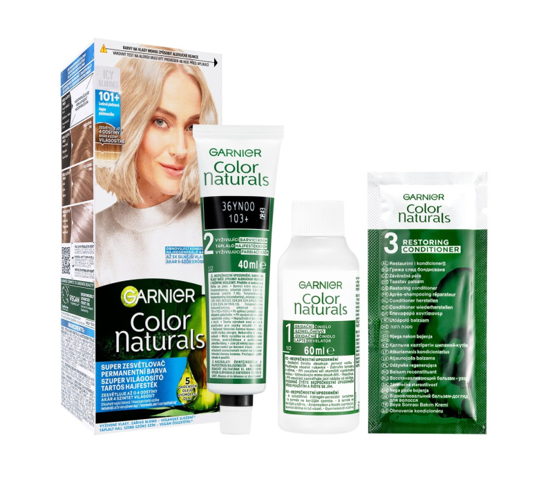 Garnier Color Naturals Creme barva na vlasy odstín 101+ Platinum Ice 1 ks