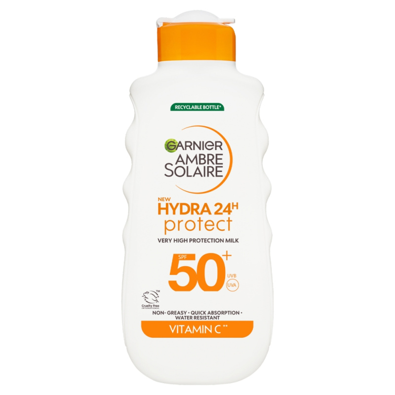 Garnier Opalovací mléko SPF 50 Ambre Solaire Hydra 24h Protect (Very High Protection Milk) 175 ml