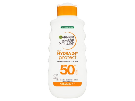 Garnier Opalovací mléko SPF 50 Ambre Solaire Hydra 24h Protect (Very High Protection Milk) 175 ml