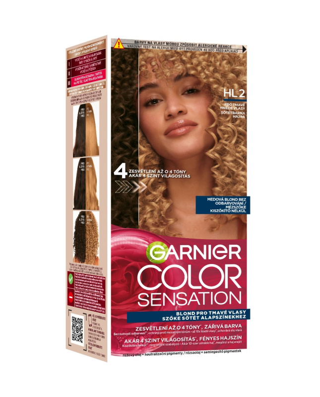 Garnier Color Sensation barva na vlasy pro zesvětlení vlasů odstín HL2 Dark Brown Hair 1 ks