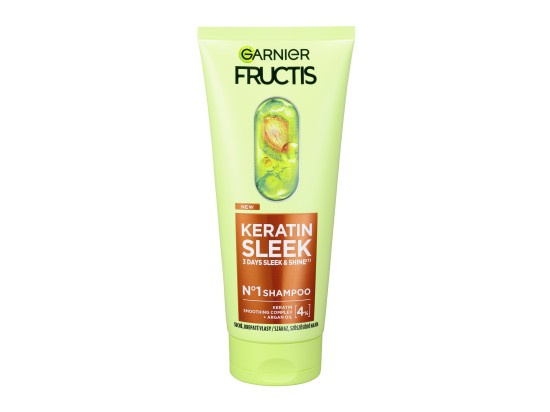 Garnier Fructis Keratin Sleek šampon pro suché a křehké vlasy 200 ml