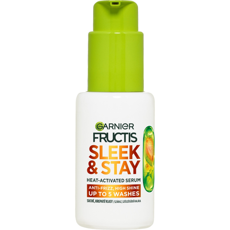 Garnier Fructis Keratin Sleek sérum pro suché a poškozené vlasy 50 ml